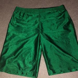 green mens shorts